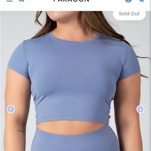 Paragon LiteSpeed Short Sleeve Crop Bluebird